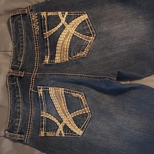 Nine West Women's Dark Blue Boot Cut Jeans